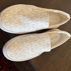 Michael Kors Cream Slip-On Shoes